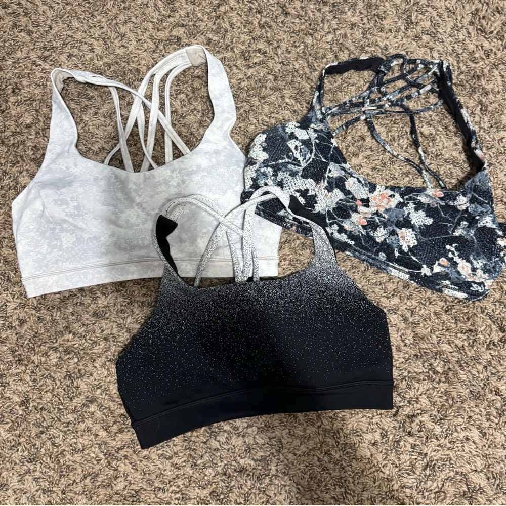 Lululemon sports bras. Bundle of 3